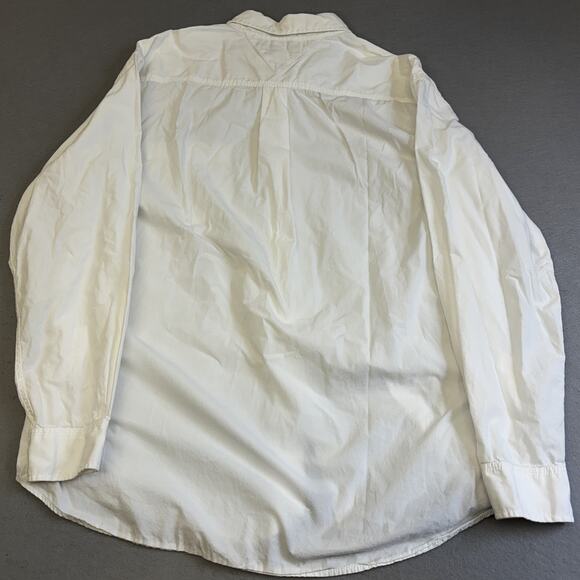 Vtg Tommy Hilfiger Button Down Shirt Mens XL White Preppy Minimalist Workwear - Picture 6 of 8